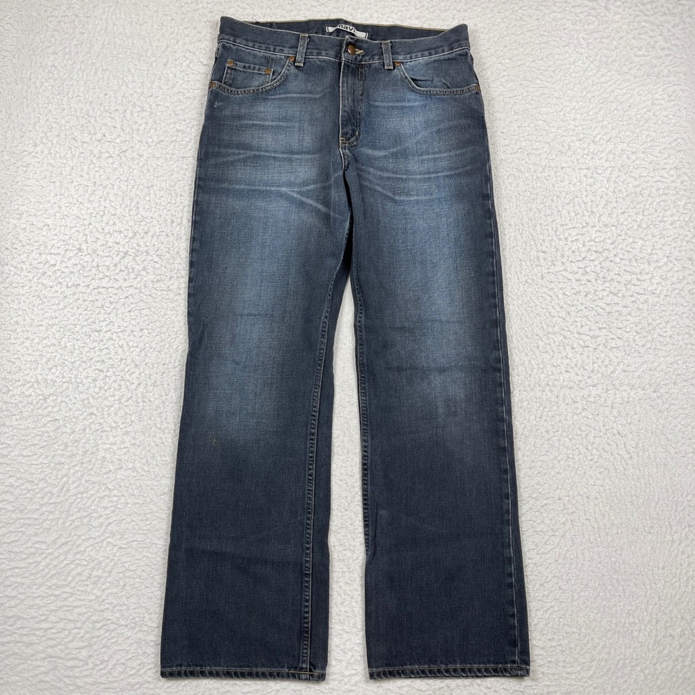 Mavi Jeans Mens 32x32 (Fit 32x30) Blue Matt Bootcut Low Y2K Grunge Streetwear